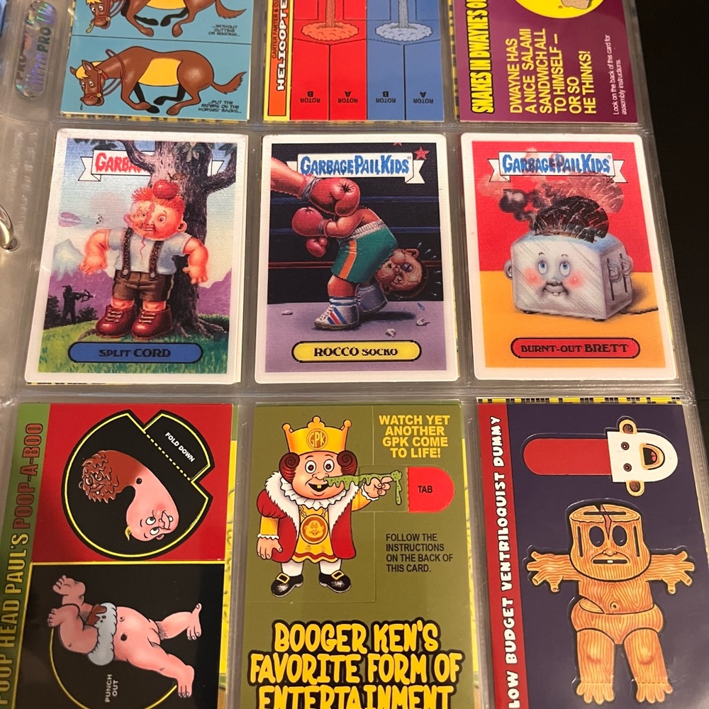 Reserved!! Topps Garbage Pail Kids Trading Cards - Red, Blue, Black